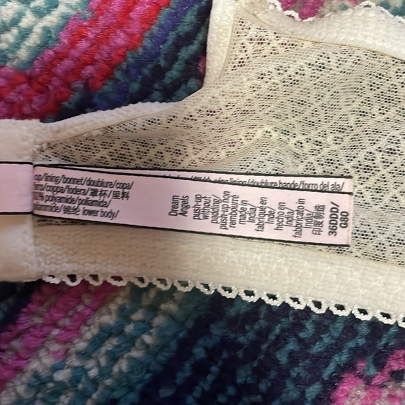 GENTLY WORN VICTORIA’S SECRET LACE BRA SZ 36DDD - Picture 5 of 9